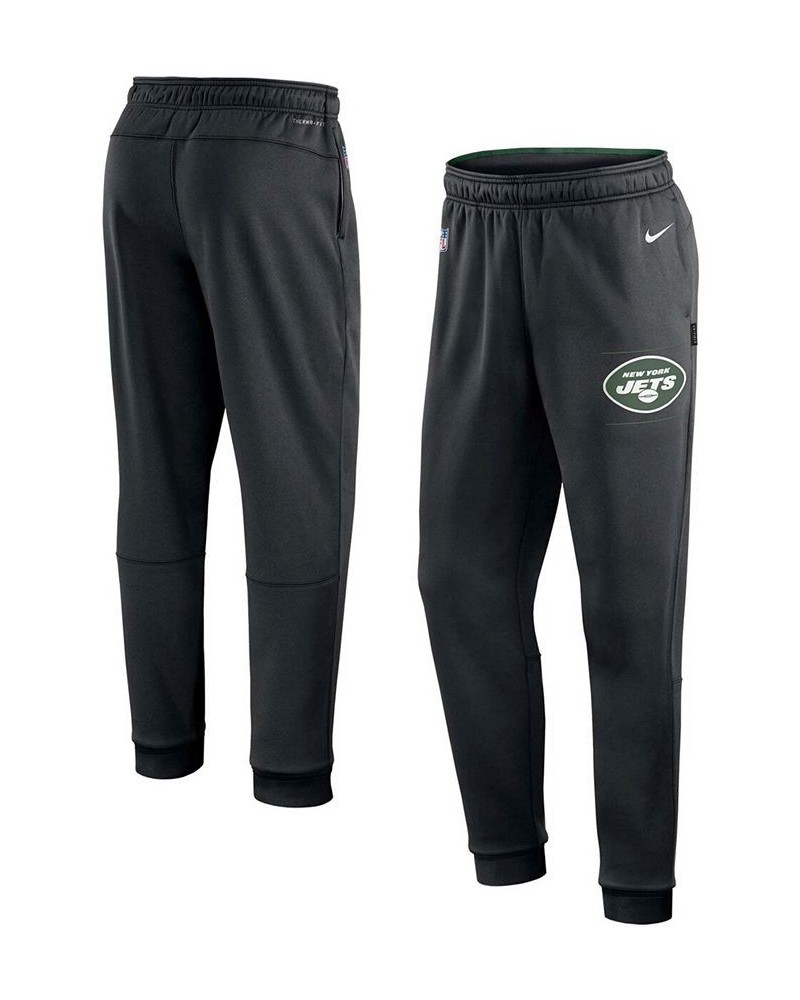 Men's Black New York Jets Team Sideline Training Performance Pants $41.40 Pants