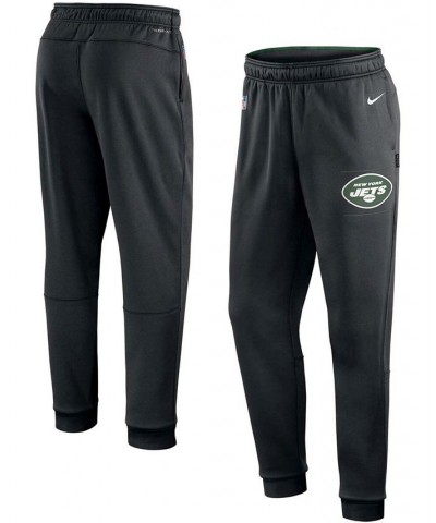 Men's Black New York Jets Team Sideline Training Performance Pants $41.40 Pants