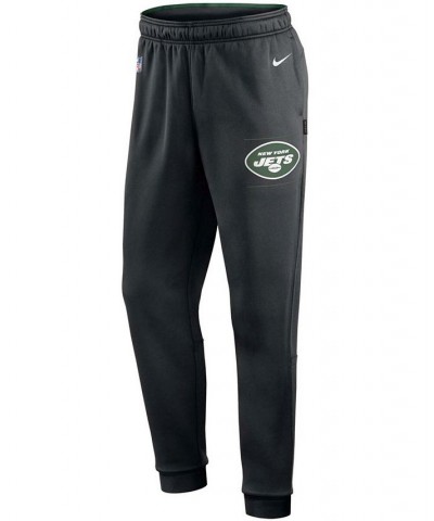 Men's Black New York Jets Team Sideline Training Performance Pants $41.40 Pants