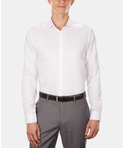 Calvin Klein Men's Slim-Fit French-Cuff Shirt White $28.88 Dress Shirts