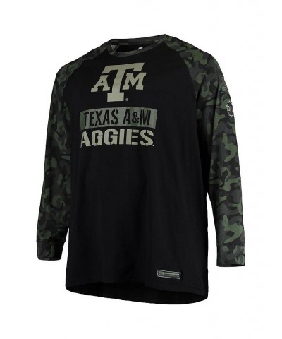 Men's Black, Camo Texas A&M Aggies OHT Military-Inspired Appreciation Big and Tall Raglan Long Sleeve T-shirt $28.20 T-Shirts