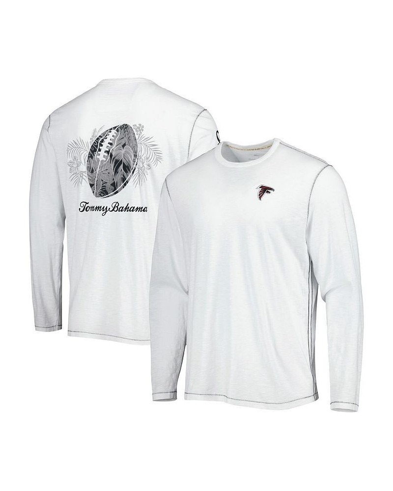 Men's White Atlanta Falcons Laces Out Billboard Long Sleeve T-shirt $45.60 T-Shirts