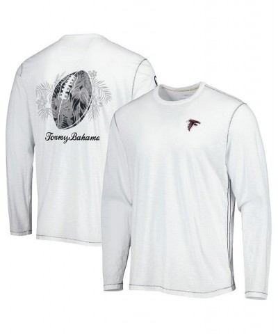 Men's White Atlanta Falcons Laces Out Billboard Long Sleeve T-shirt $45.60 T-Shirts