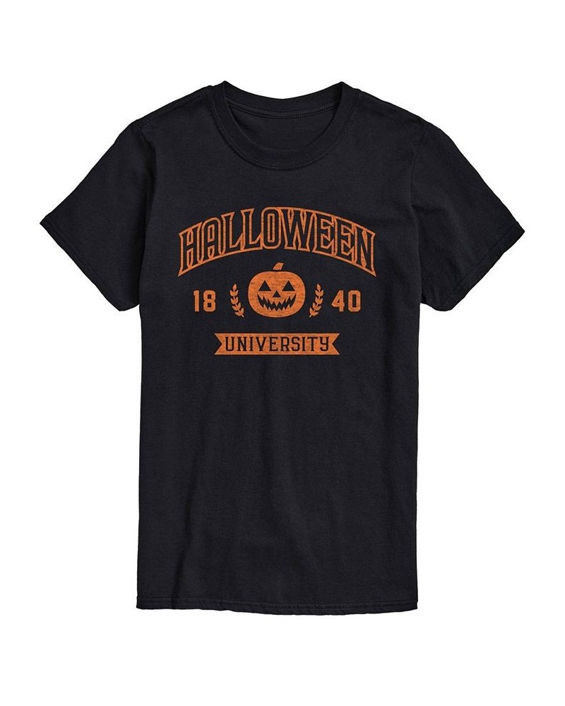 Men's Halloween University Classic Fit T-shirt Black $19.94 T-Shirts