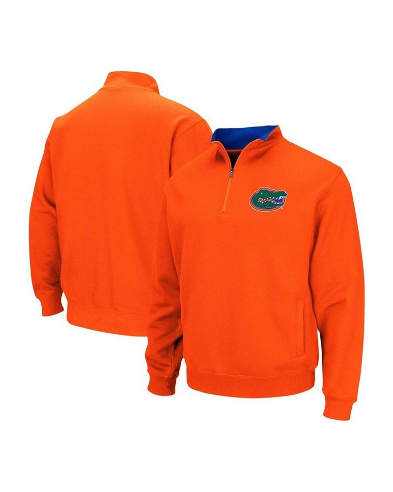 Men's Orange Florida Gators Tortugas Logo Quarter-Zip Pullover Jacket $25.20 Sweatshirt