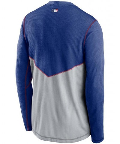 Men's Gray, Royal Chicago Cubs Authentic Collection Game Performance Pullover Sweatshirt $26.65 Sweatshirt