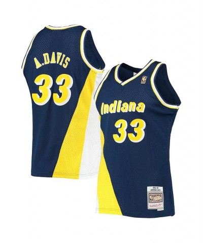 Men's Antonio Davis Navy Indiana Pacers 1996-97 Hardwood Classics Swingman Jersey $58.00 Jersey