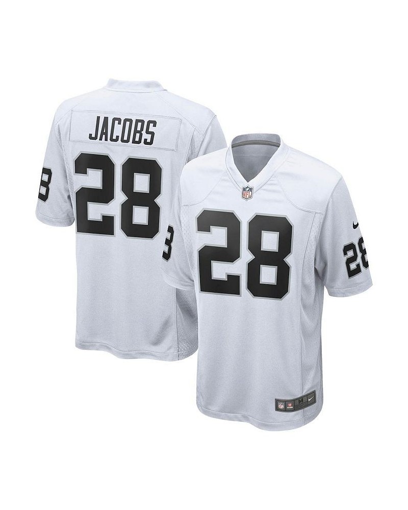 Men's Josh Jacobs White Las Vegas Raiders Game Jersey $53.50 Jersey