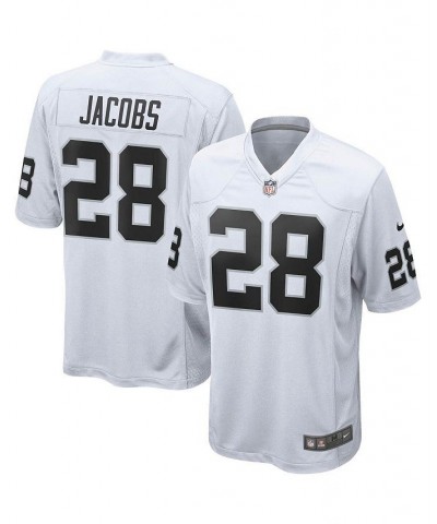 Men's Josh Jacobs White Las Vegas Raiders Game Jersey $53.50 Jersey