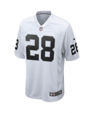 Men's Josh Jacobs White Las Vegas Raiders Game Jersey $53.50 Jersey