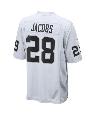 Men's Josh Jacobs White Las Vegas Raiders Game Jersey $53.50 Jersey