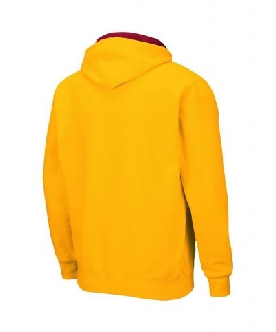 Men's Gold Iowa State Cyclones Arch and Logo 3.0 Full-Zip Hoodie $26.40 Sweatshirt