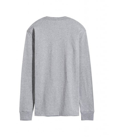 Men's Yellowstone Protect This Family Long Sleeve T-shirt Gray $23.10 T-Shirts