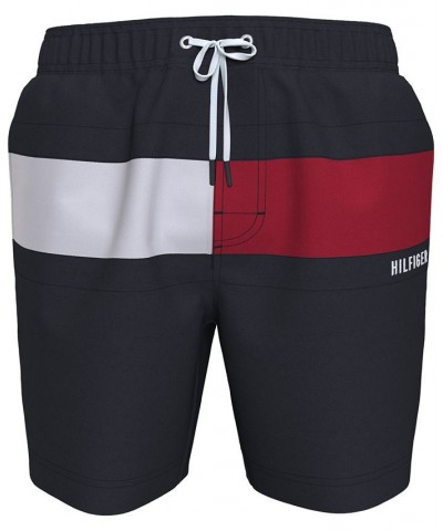 Men's Tommy Flag 7" Swim Trunks PD06 $17.34 Swimsuits