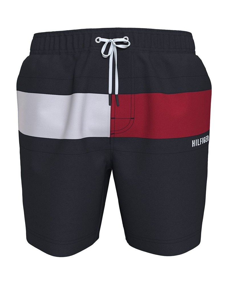 Men's Tommy Flag 7" Swim Trunks PD06 $17.34 Swimsuits