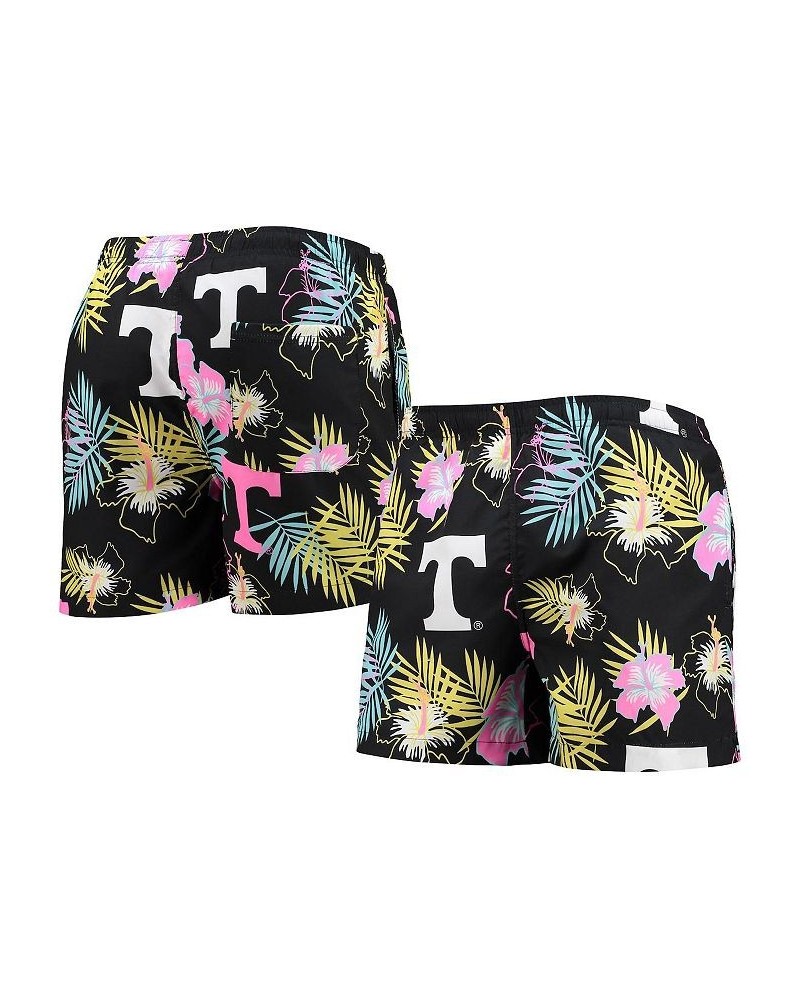 Men's Black Tennessee Volunteers Neon Floral Swim Trunks $32.39 Swimsuits