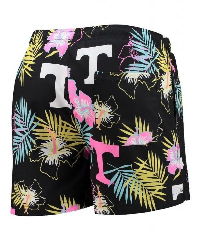 Men's Black Tennessee Volunteers Neon Floral Swim Trunks $32.39 Swimsuits