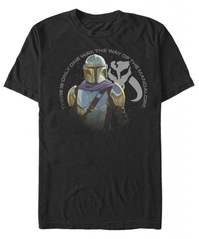 Men's The Mandalore Way Short Sleeve Crew T-shirt Black $15.75 T-Shirts