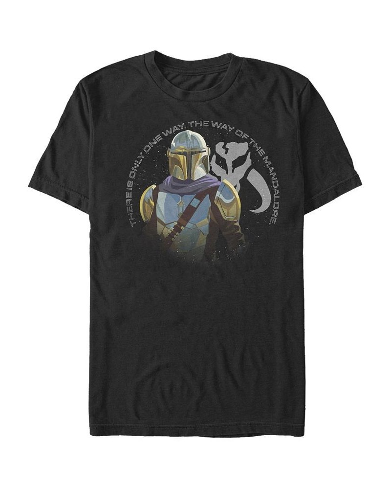 Men's The Mandalore Way Short Sleeve Crew T-shirt Black $15.75 T-Shirts