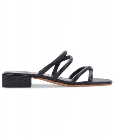 Women's Hapi Strappy Block-Heel Sandals Black $47.50 Shoes