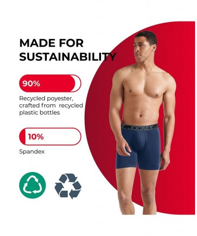 Active Microfiber Eco 2.5" Trunk - 3 Pack Black $16.09 Underwear