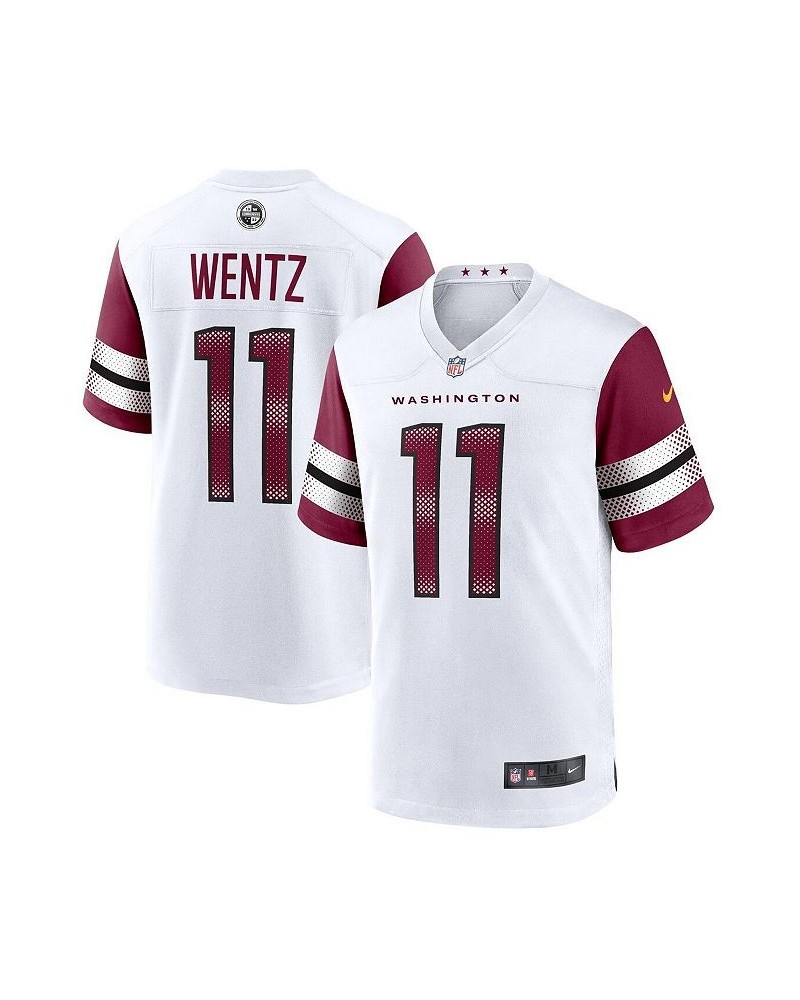 Men's Carson Wentz White Washington Commanders Game Jersey $68.60 Jersey