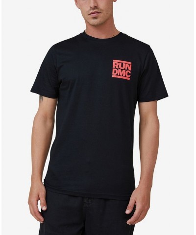 Men's Tbar Collab Icon Crew Neck T-shirt Black $20.39 T-Shirts