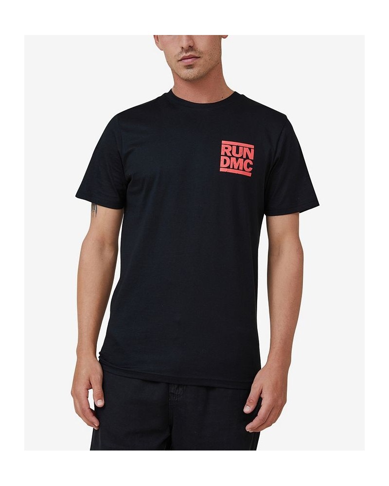 Men's Tbar Collab Icon Crew Neck T-shirt Black $20.39 T-Shirts