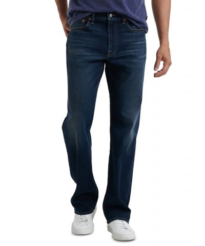 Men's 181 Relaxed Straight Fit COOLMAX Stretch Jeans Blue $34.10 Jeans