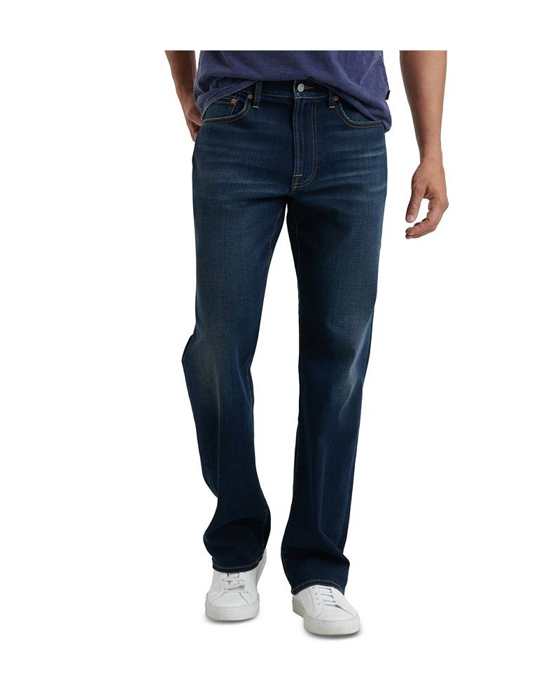 Men's 181 Relaxed Straight Fit COOLMAX Stretch Jeans Blue $34.10 Jeans