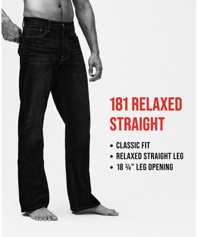 Men's 181 Relaxed Straight Fit COOLMAX Stretch Jeans Blue $34.10 Jeans