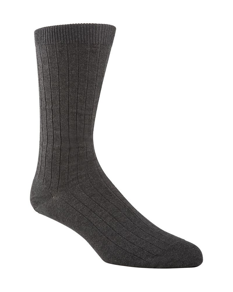 Men's Ribbed Socks Gray $9.56 Socks