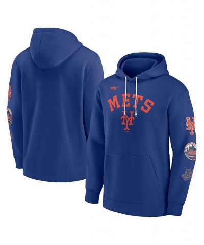 Men's Royal New York Mets Rewind Lefty Pullover Hoodie $38.95 Sweatshirt