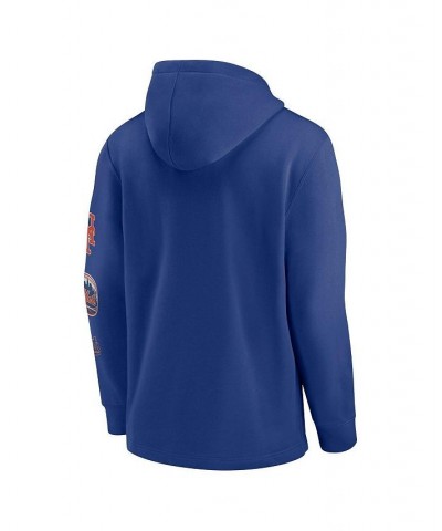 Men's Royal New York Mets Rewind Lefty Pullover Hoodie $38.95 Sweatshirt