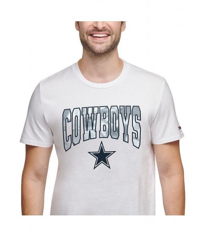 Men's White Dallas Cowboys Embroidered Patch T-shirt $17.20 T-Shirts