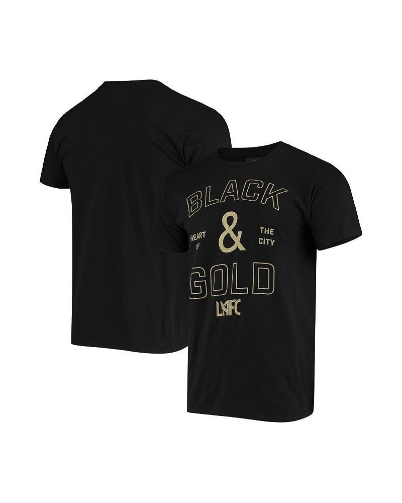 Men's Branded Black LAFC Hometown Collection Black and Gold Logo T-shirt $21.83 T-Shirts