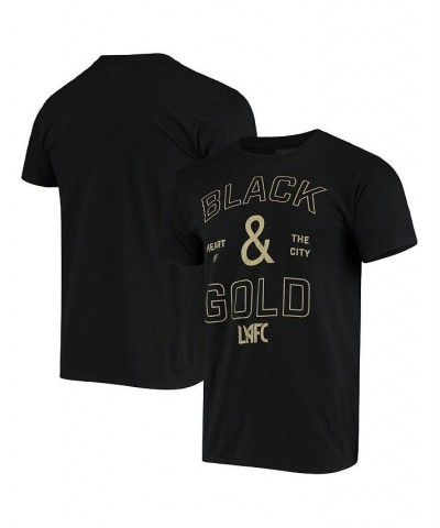 Men's Branded Black LAFC Hometown Collection Black and Gold Logo T-shirt $21.83 T-Shirts