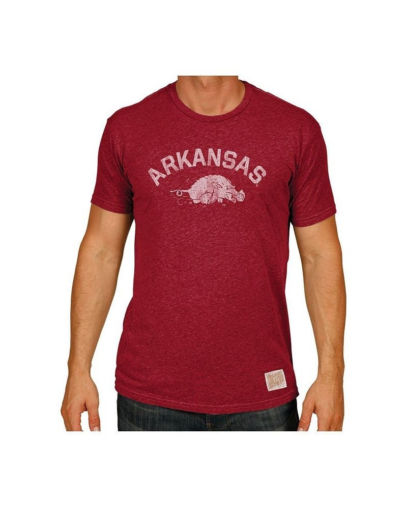 Men's Cardinal Arkansas Razorbacks Big and Tall Mock Twist T-shirt $21.50 T-Shirts