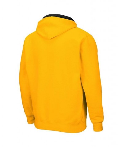 Men's Gold Iowa Hawkeyes Arch & Logo 3.0 Full-Zip Hoodie $31.19 Sweatshirt