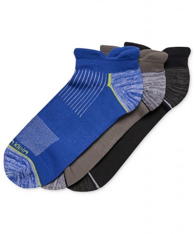 Men's Reflective Logo Zoned Cushion Socks, 3-Pack Blue $10.29 Socks