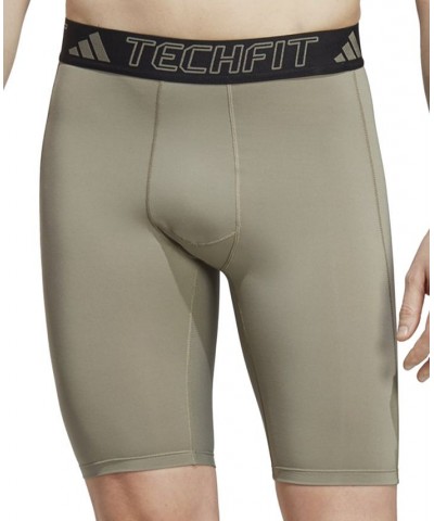 Men's Techfit Performance Training Short Tights Green $12.94 Shorts