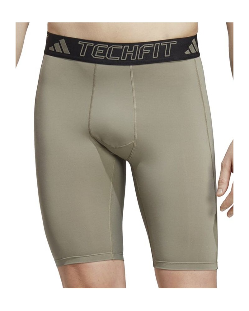 Men's Techfit Performance Training Short Tights Green $12.94 Shorts