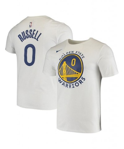 Men's D'Angelo Russell White Golden State Warriors Name and Number Logo Performance T-shirt $23.50 T-Shirts