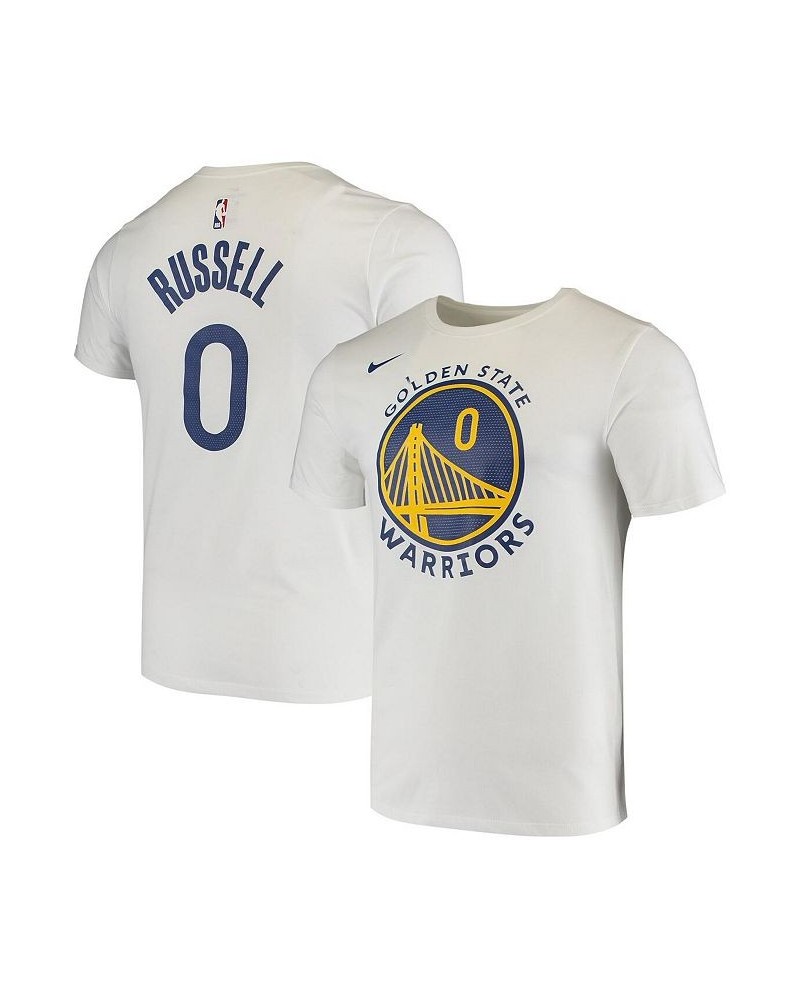 Men's D'Angelo Russell White Golden State Warriors Name and Number Logo Performance T-shirt $23.50 T-Shirts