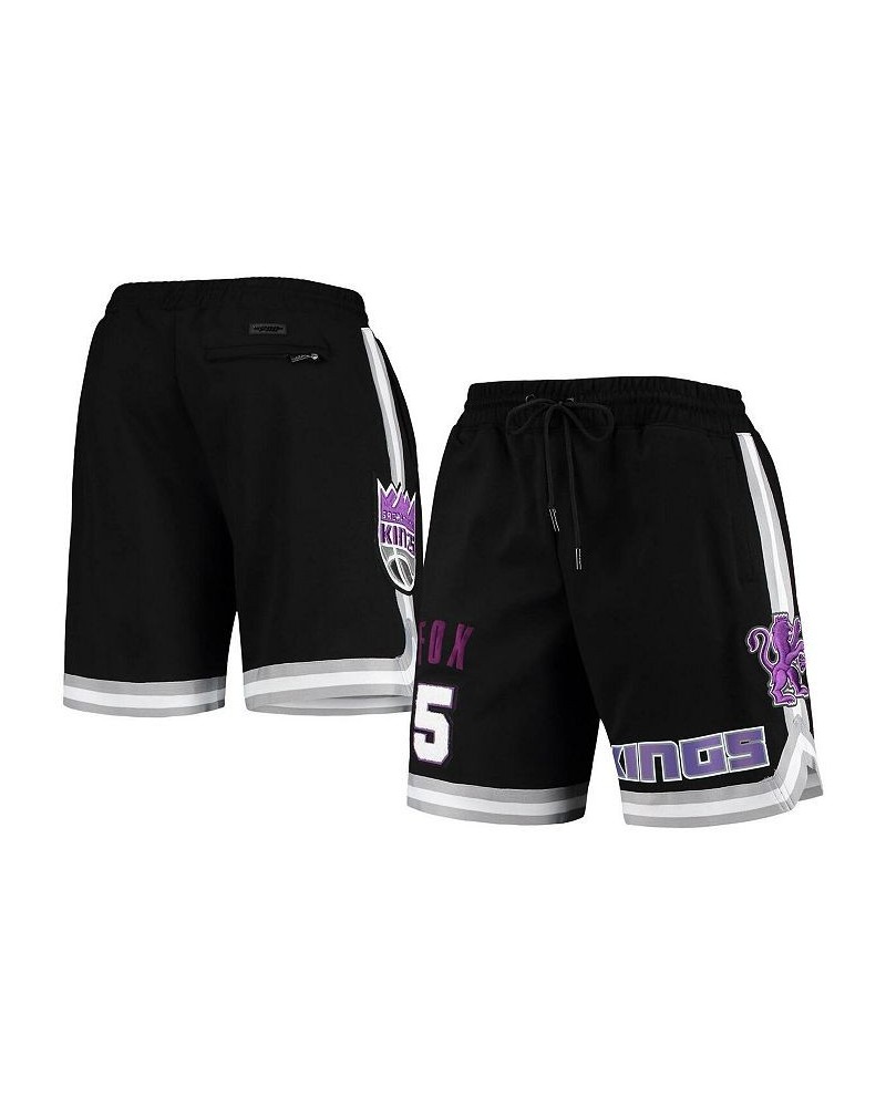 Men's De'Aaron Fox Black Sacramento Kings Team Player Shorts $36.80 Shorts