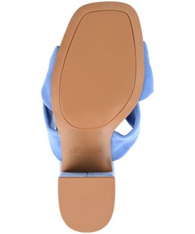 Women's Tabithea Knotted Sandals Blue $46.55 Shoes