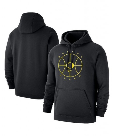 Men's Black Oregon Ducks Basketball Icon Club Fleece Pullover Hoodie $45.89 Sweatshirt