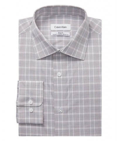 Men's Steel Regular Fit Stretch Wrinkle Free Dress Shirt Multi $20.11 Dress Shirts