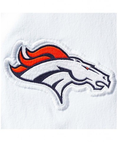 Men's White Denver Broncos Sideline Coaches Short Sleeve Quarter-Zip Jacket $25.42 Jackets