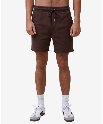 Men's Essential Fleece Shorts Brown $16.00 Shorts